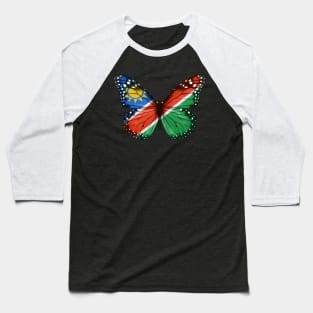 Namibian Flag  Butterfly - Gift for Namibian From Namibia Baseball T-Shirt